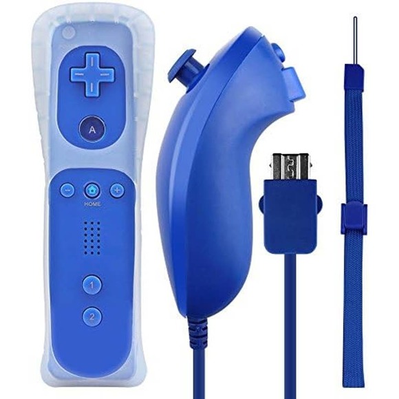 KUYOO Remote Controller - Nintendo Wii and Nunchuck Controllers w/ Silicon Case - Picture 1 of 5